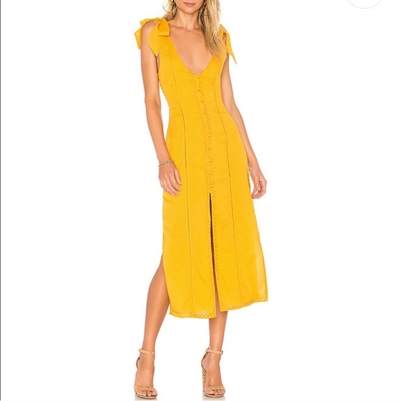 Tularosa Dresses Nwt Tularosa Birdie Maxi Dress Embroidery Revolve